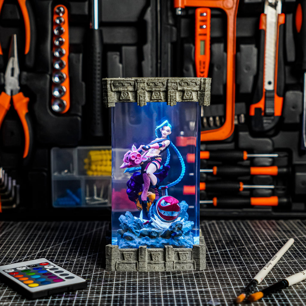 Jinx LOL Resin Lamp