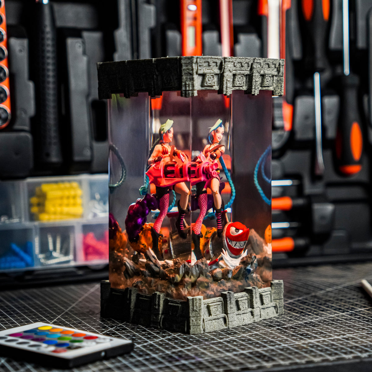 Jinx LOL Resin Lamp - handmade resin lamp
