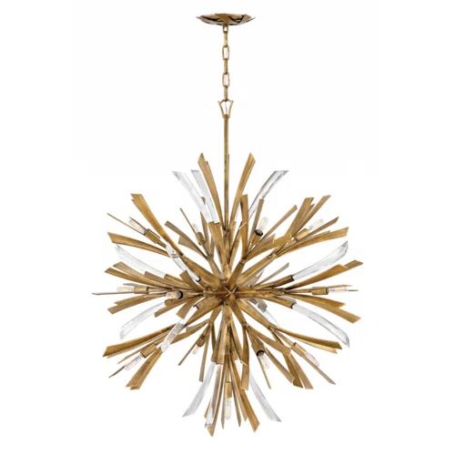 Bergamots Crystal Chandelier 36"D