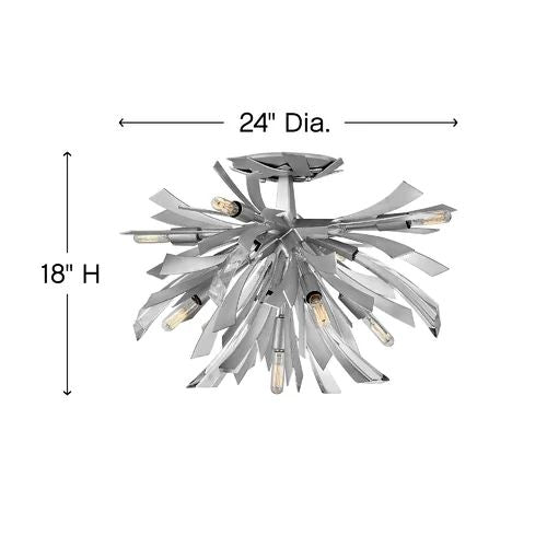 Bergamots 9 Lights Chandelier