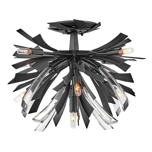 Bergamots 9 Lights Crystal Chandelier