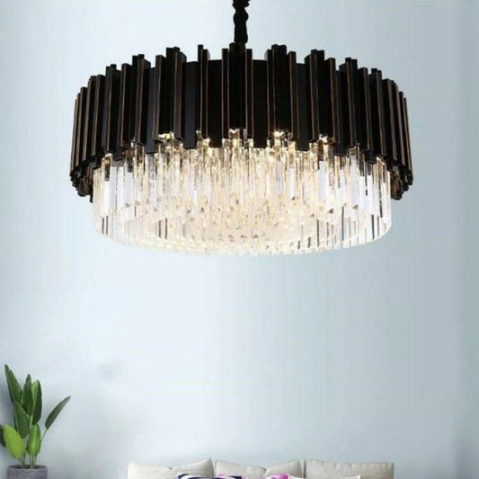 Bourbons Franco Crystal Round Chandelier