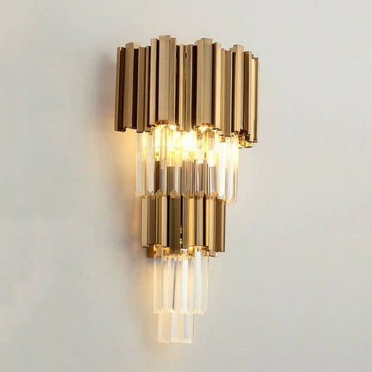 Bourbons Grand Crystal Sconce