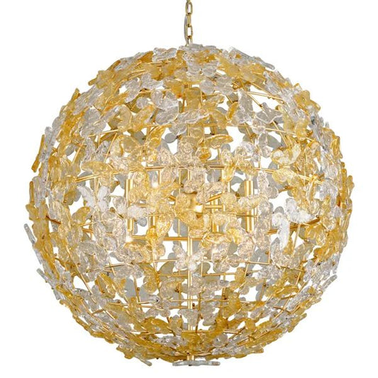 Butterfly 12 Lights Crystal Chandelier