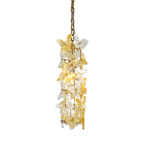 Butterfly 1 Lights Crystal  Pendant Chandelier