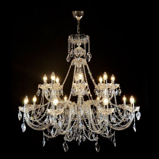 Classical Aristocratico 16 Light Crystal Glass Chandelier