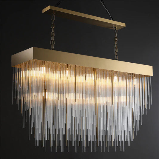 Hiram Blown Glass Rectangular/Square Chandelier