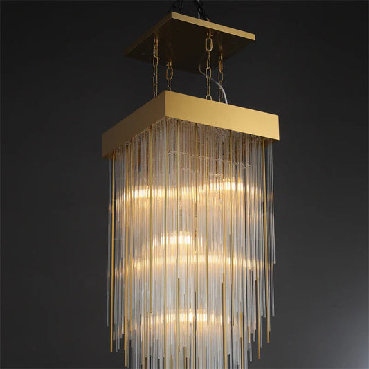 Hiram Blown Glass Rectangular/Square Chandelier