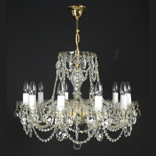 Classical Flammeo 10 Light Crystal Chandelier
