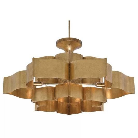 Classical Lotus 6 Lights Chandelier