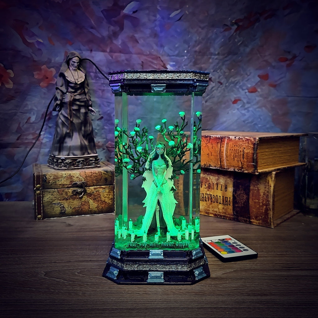 Corpse Bride Lamp - handmade resin lamp