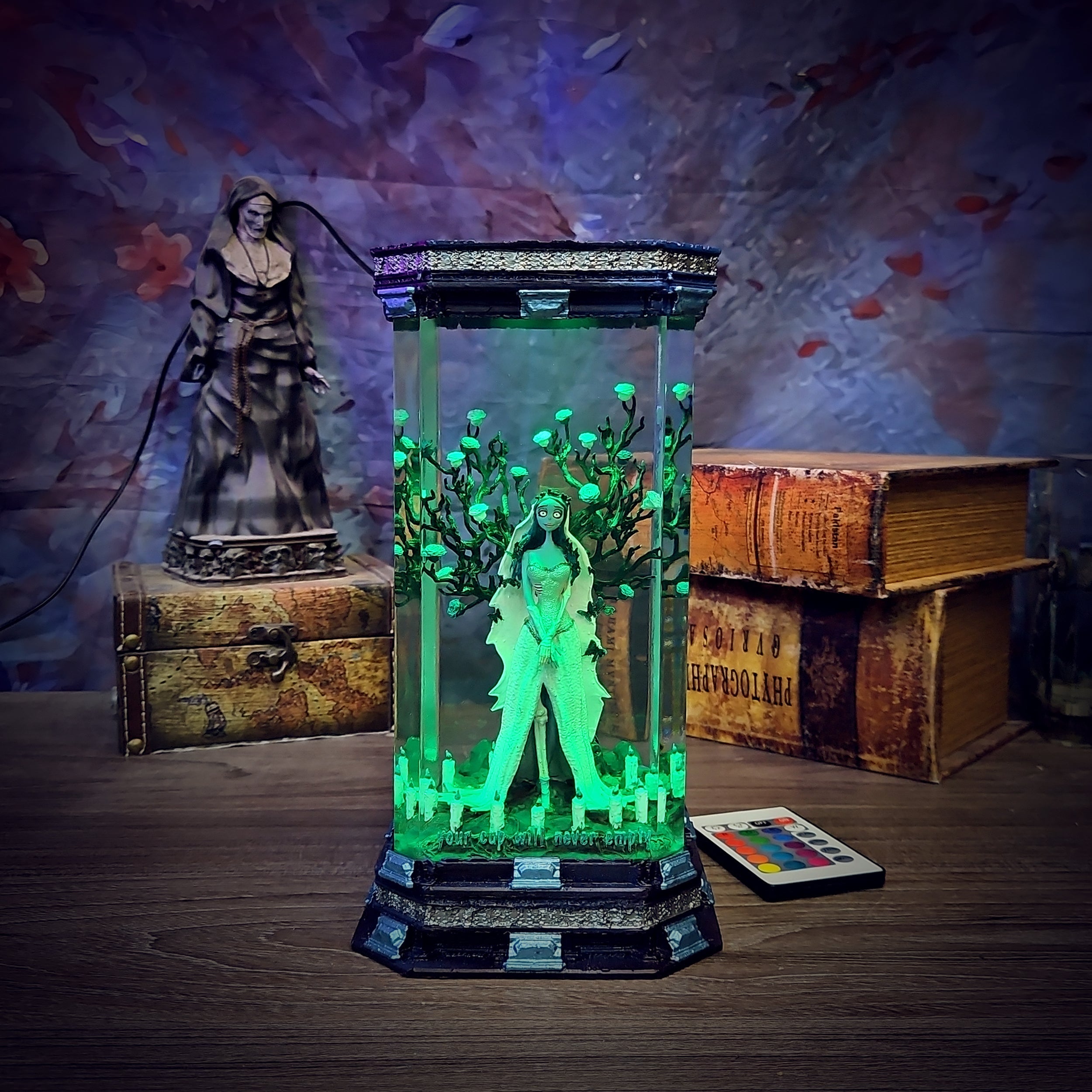 Corpse Bride Lamp - handmade resin lamp