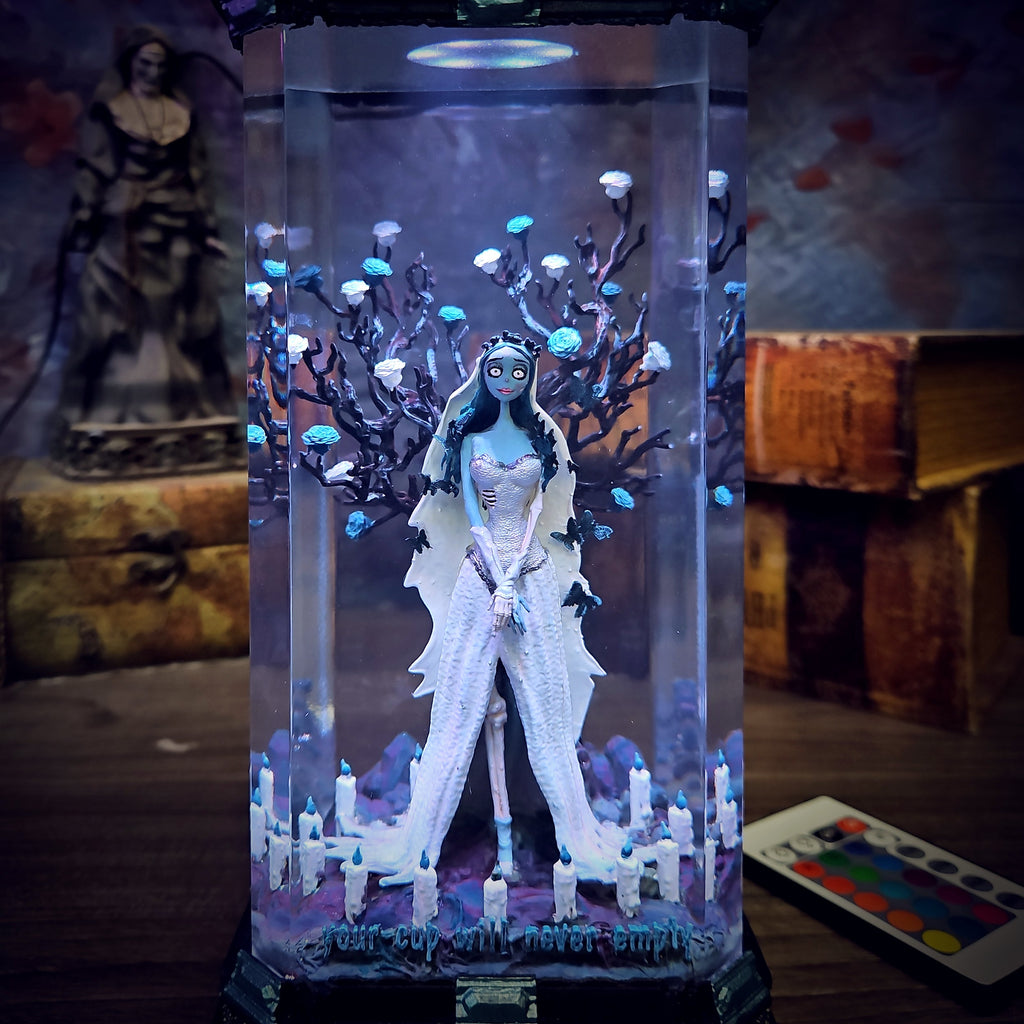 Corpse Bride Lamp - handmade resin lamp