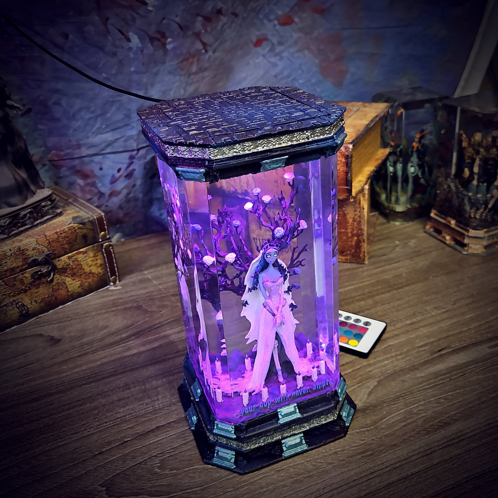 Corpse Bride Lamp - handmade resin lamp
