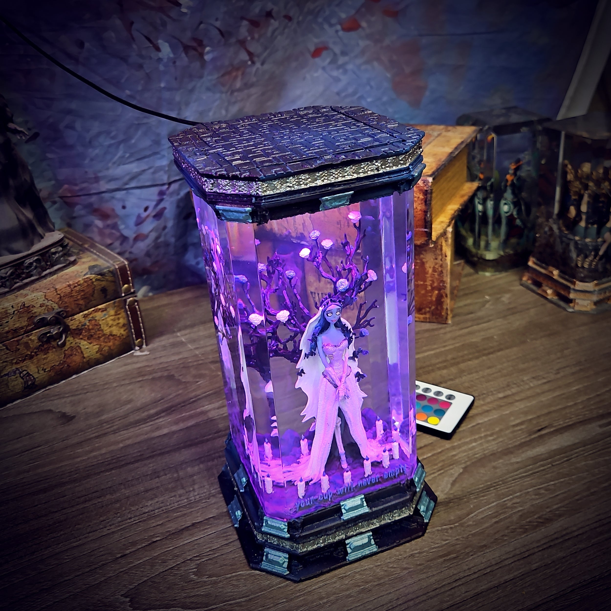 Corpse Bride Lamp - handmade resin lamp