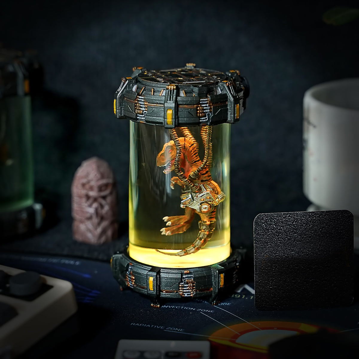 Biolab T-Rex V2 Resin Lamp (SkyFi Base) - handmade resin lamp