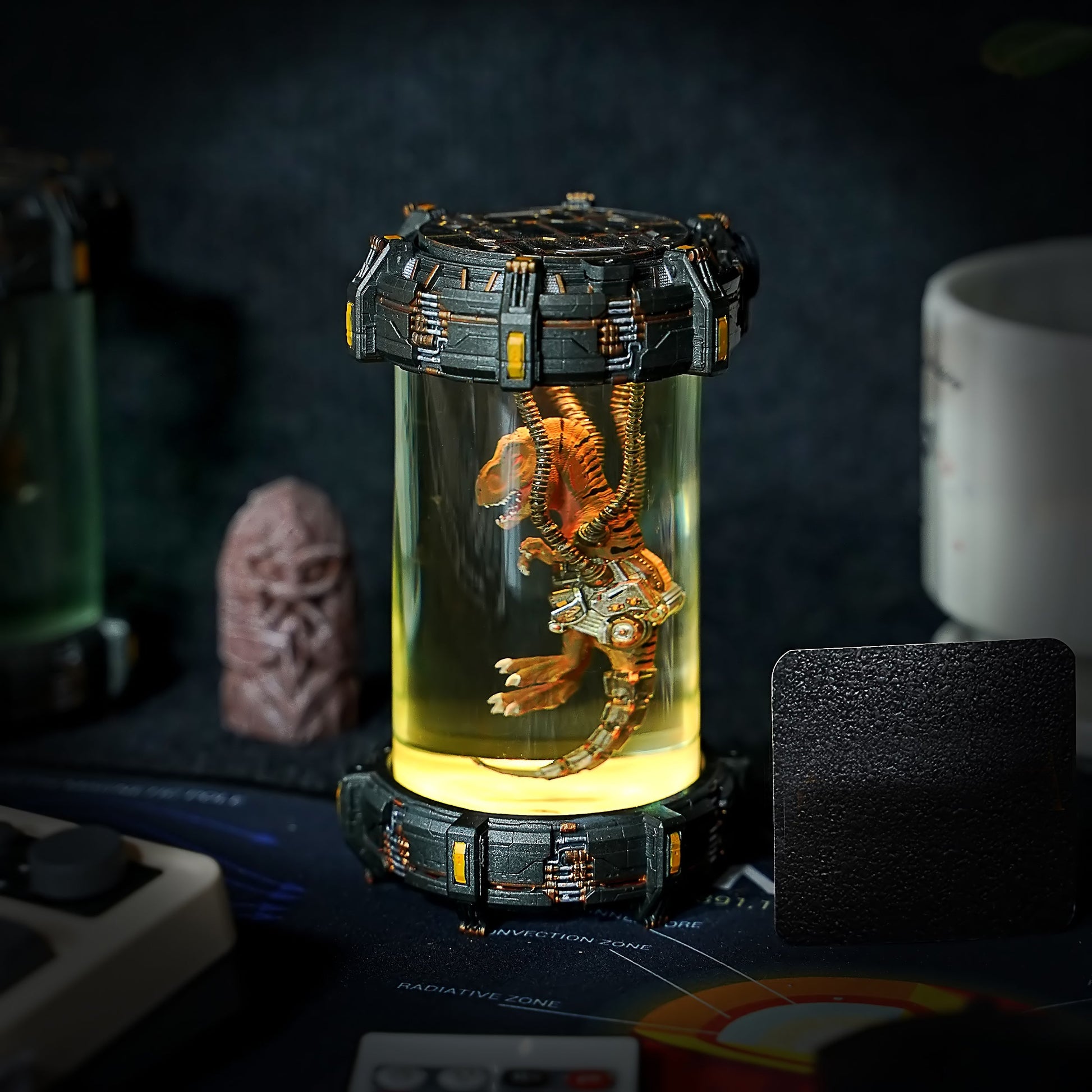 Biolab T-Rex V2 Resin Lamp (SkyFi Base) - handmade resin lamp