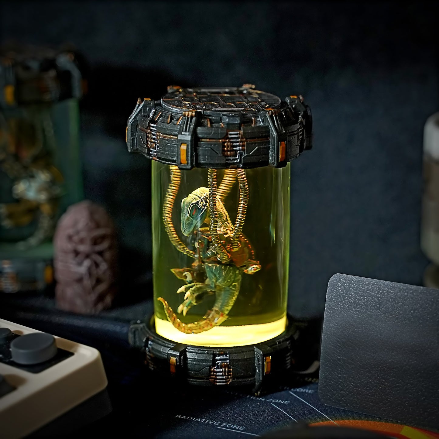 Biolab Raptor V2 Resin Lamp (SkyFi Base) - handmade resin lamp