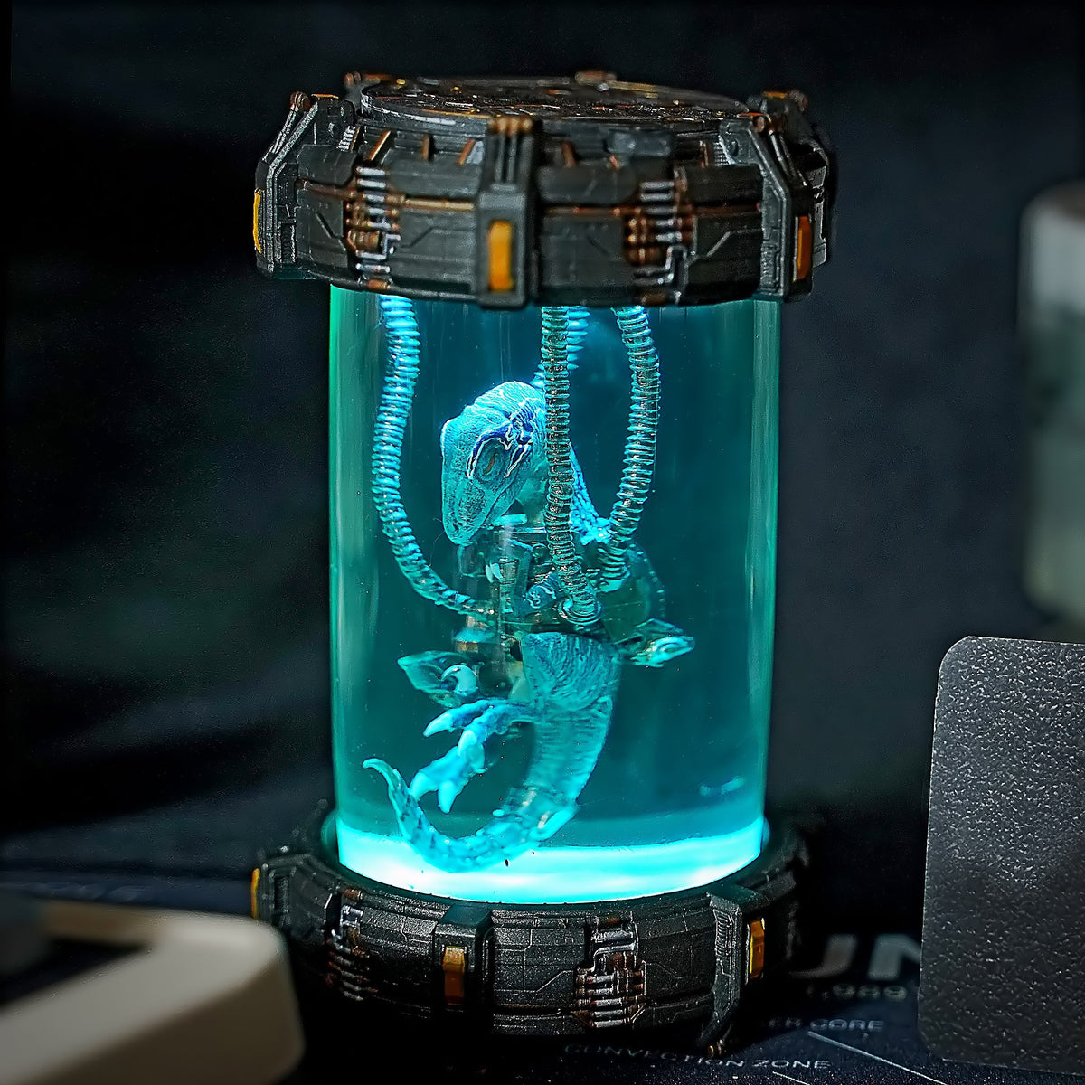 Biolab Raptor V2 Resin Lamp (SkyFi Base) - handmade resin lamp