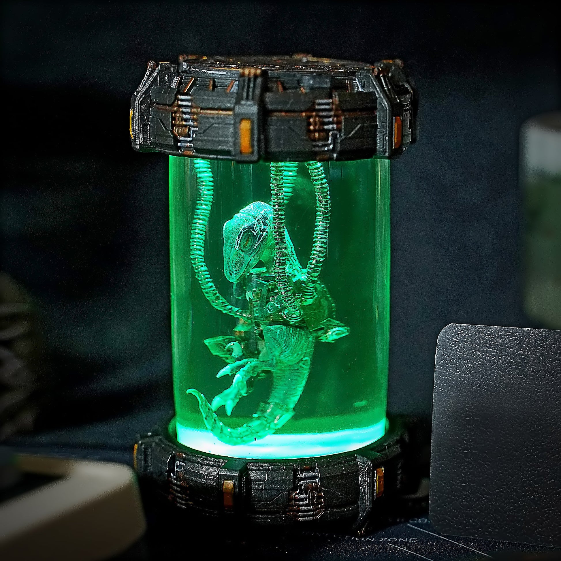 Biolab Raptor V2 Resin Lamp (SkyFi Base) - handmade resin lamp
