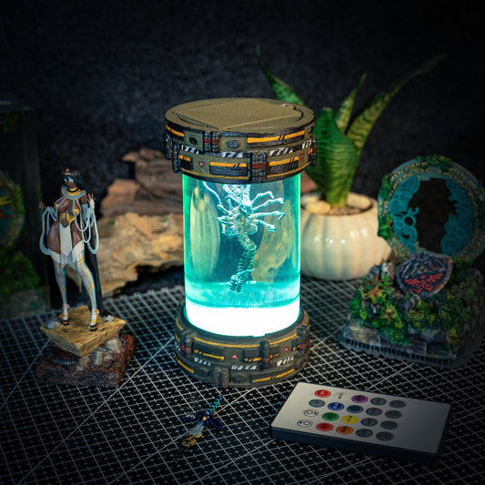 BIOLAB - Xenomorph Resin Lamp - handmade resin lamp