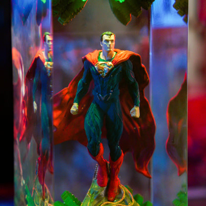 SUPERMAN RESIN LAMP - handmade resin lamp
