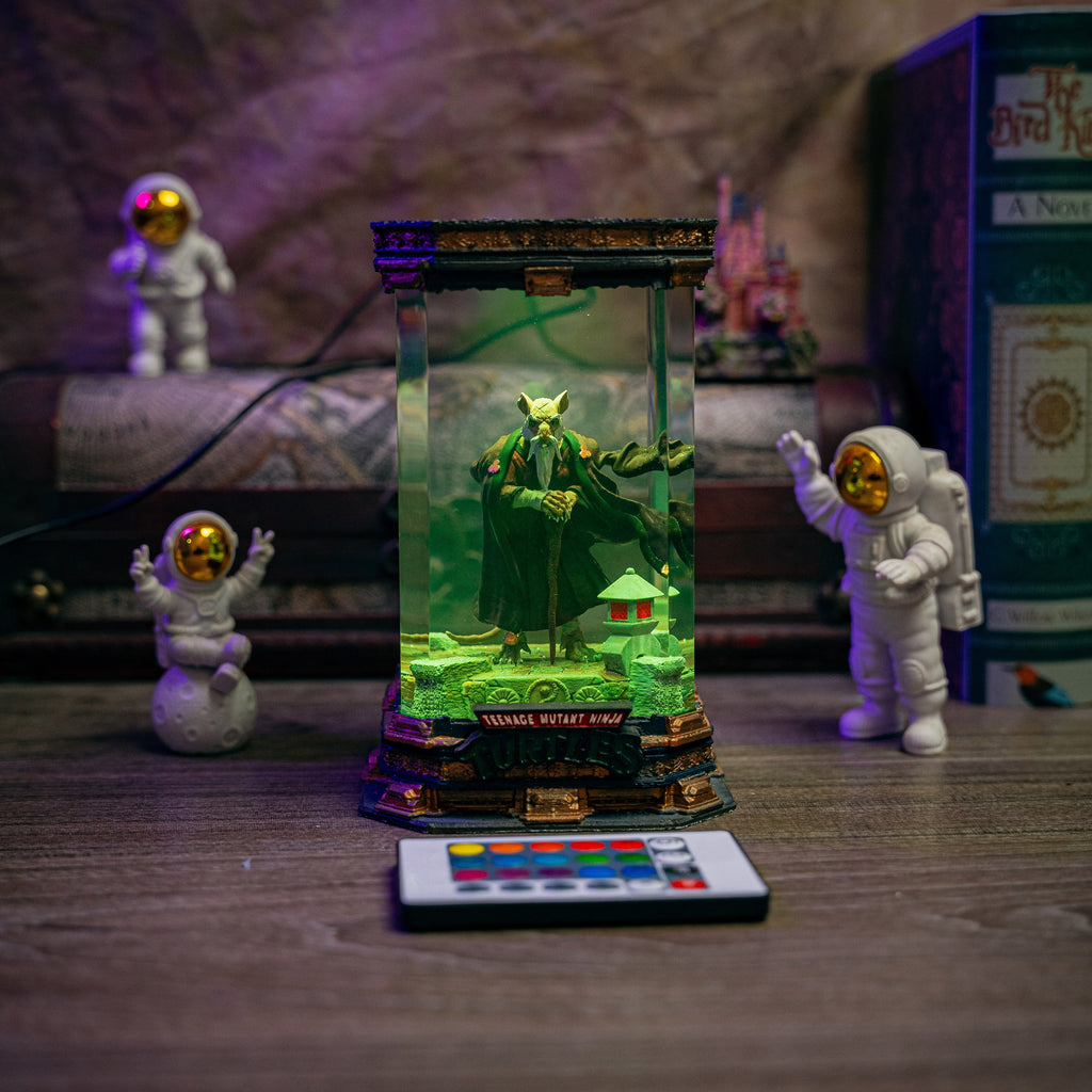 Splinter Ninja Resin Lamp - handmade resin lamp