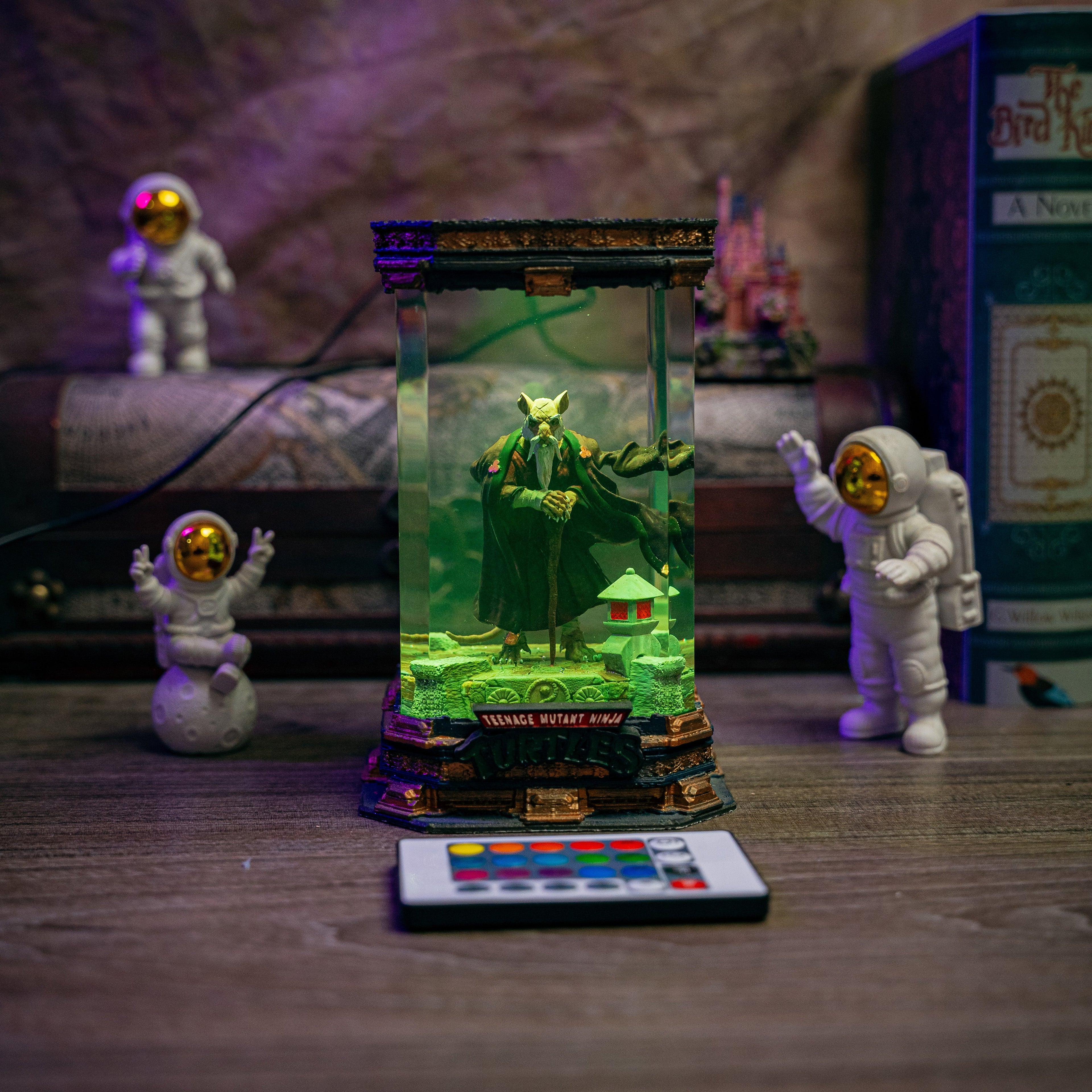 Splinter Ninja Resin Lamp - handmade resin lamp