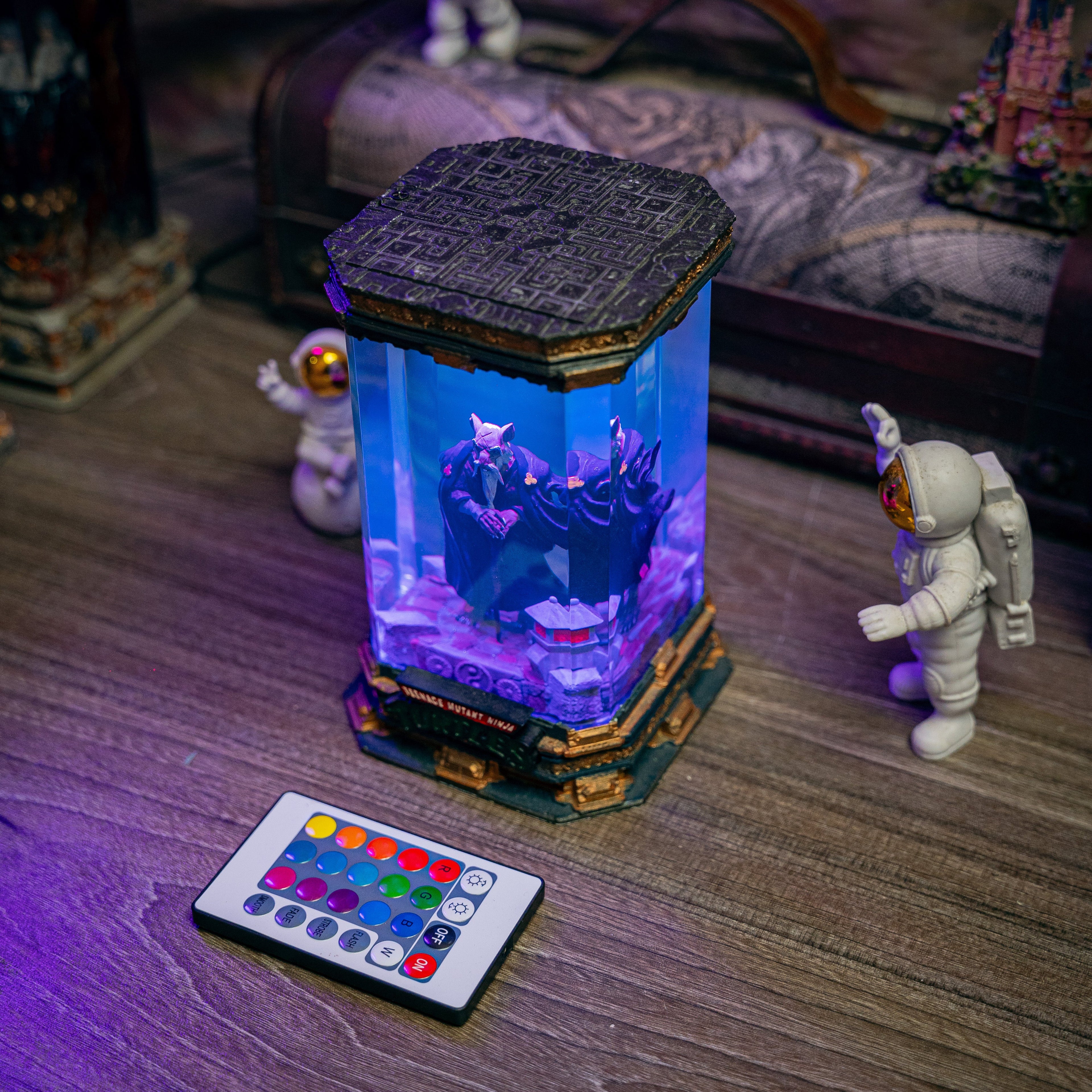 Splinter Ninja Resin Lamp - handmade resin lamp