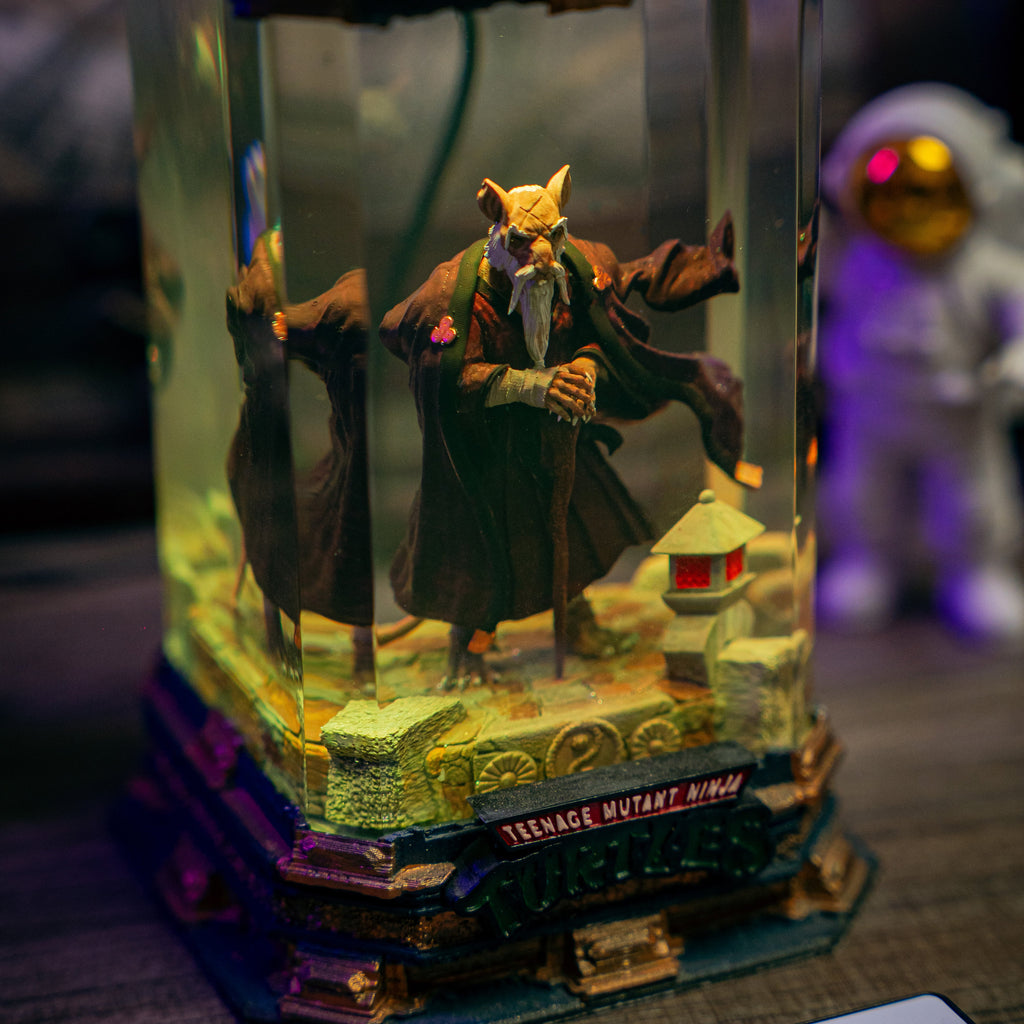 Splinter Ninja Resin Lamp - handmade resin lamp