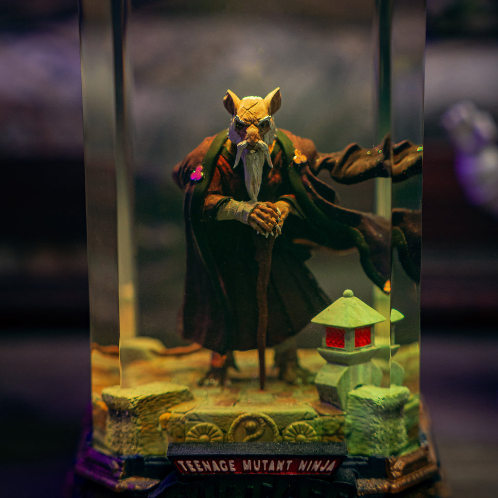 Splinter Ninja Resin Lamp - handmade resin lamp