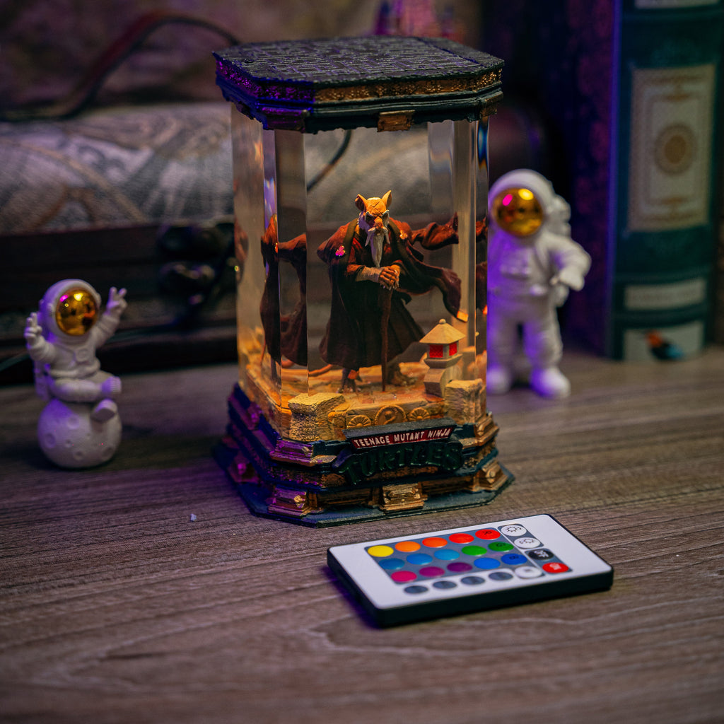 Splinter Ninja Resin Lamp - handmade resin lamp