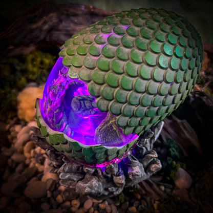 Dragon Forest Egg Lamp V1 - handmade resin lamp