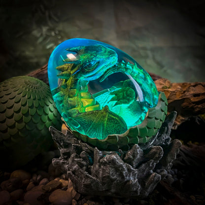 Dragon Forest Egg Lamp V1 - handmade resin lamp