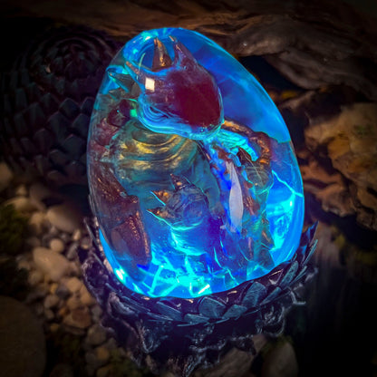 Dragon Forest Egg Lamp V2 - handmade resin lamp