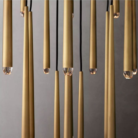 Felica Meteor Shower Round Tapered Tubular Chandelier 60''(Customized)