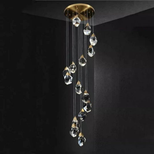 Flash Crystal Staircase Chandelier