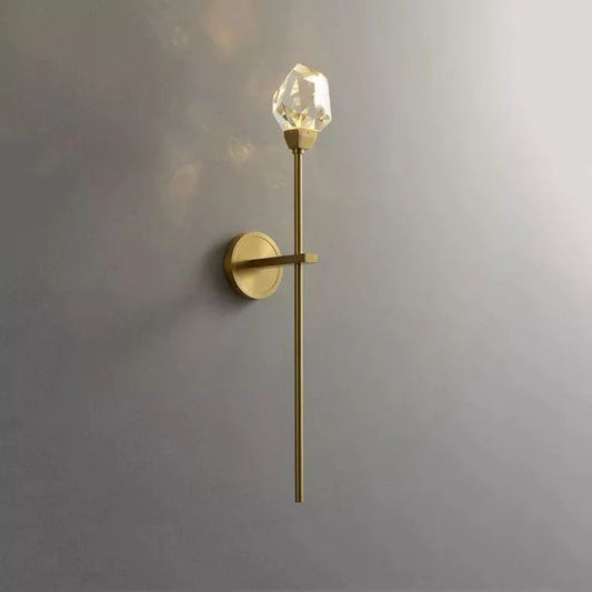 Flash Faceted Crystal Prisms Wall Sconce (Rod)