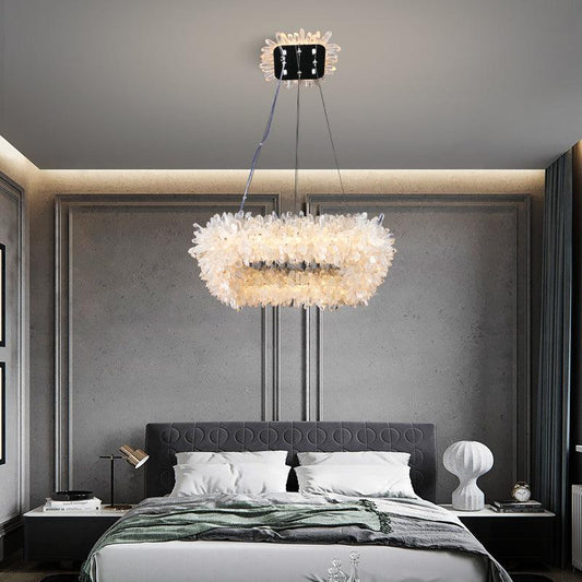 Gina Rock Crystal Square Modern Chandelier