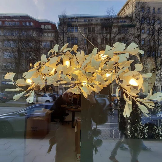 Ceramic Gingko Luxury Chandelier Style G