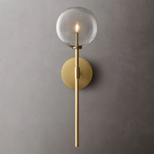 Glass Globe Sconce