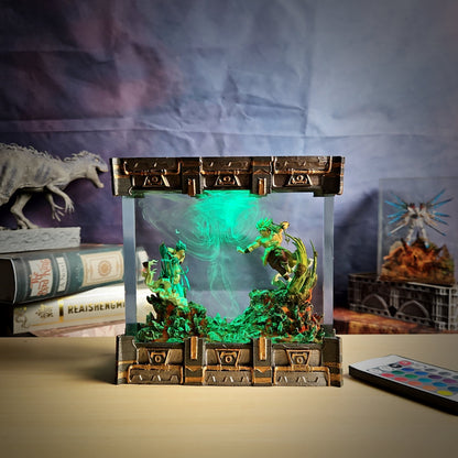 Gogeta vs Broly – Legendary Battle Resin Lamp - handmade resin lamp