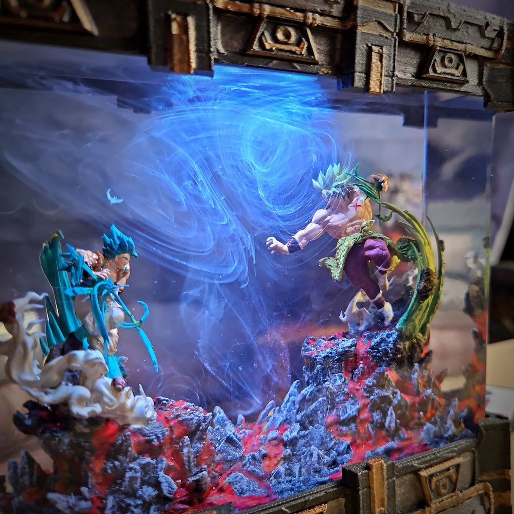 Gogeta vs Broly – Legendary Battle Resin Lamp