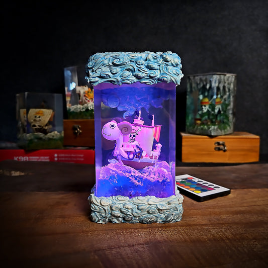 Going Merry V1 Resin Lamp - handmade resin lamp