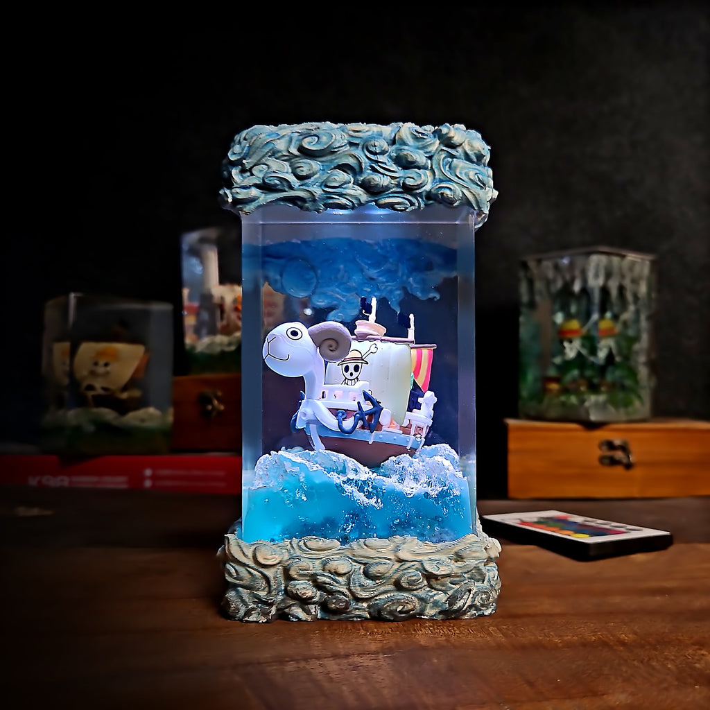 Going Merry V1 Resin Lamp - handmade resin lamp