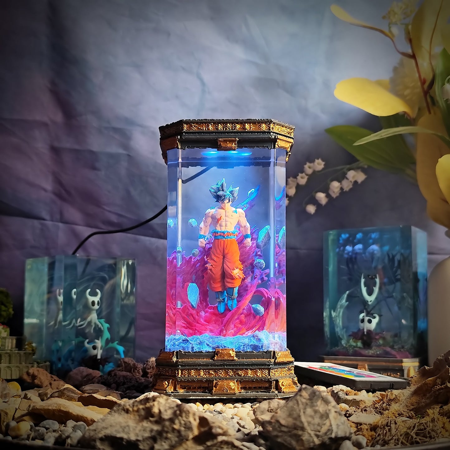 Goku Ultra Instinct – Dragon Ball Z Resin Lamp - handmade resin lamp