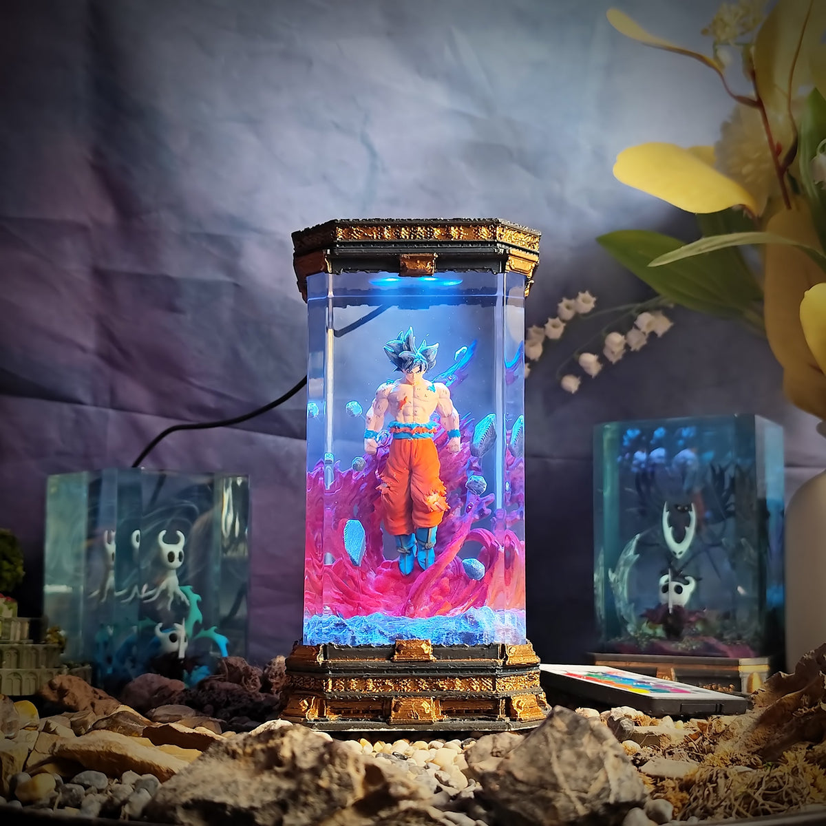 Goku Ultra Instinct – Dragon Ball Z Resin Lamp - handmade resin lamp