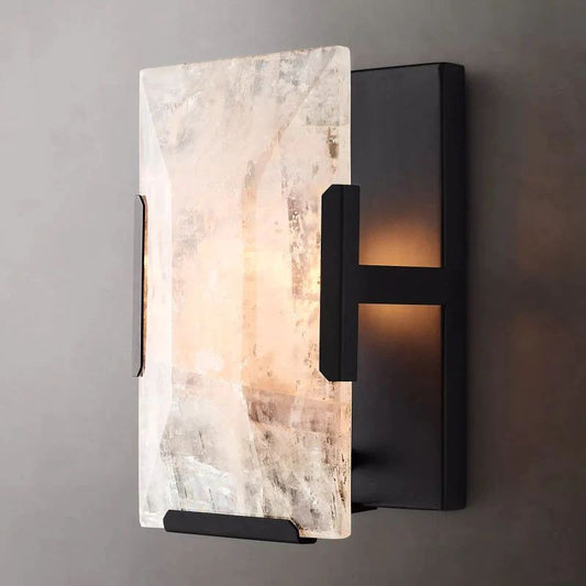 Harlou Alabaster Short Wall Sconce