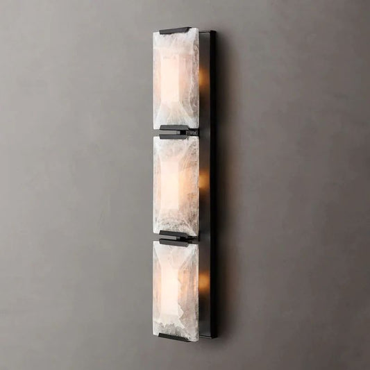 Harlou Alabaster Triple Sconce