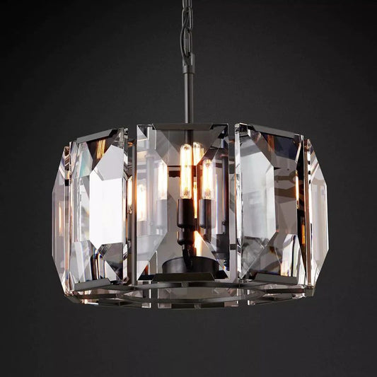 Harlou Crystal Round Chandelier 19"